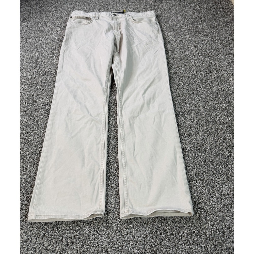 Polo Ralph Lauren The Varick Slim Straight Chino Pants Men's Size 33X30 Beige